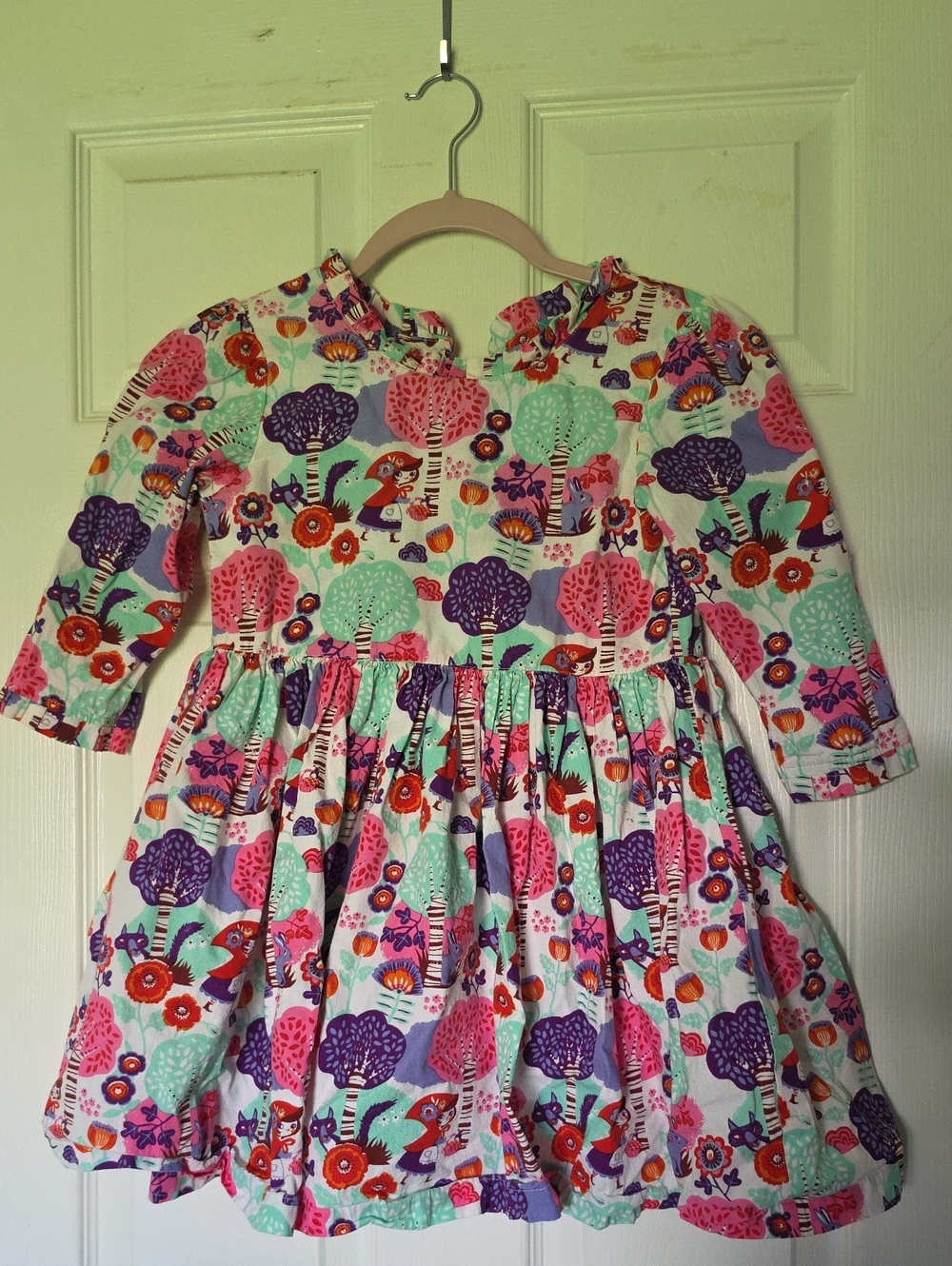 Little Miss Marmalade Girls' Size 7 Long-Sleeve Dress - Little Red Riding Hood